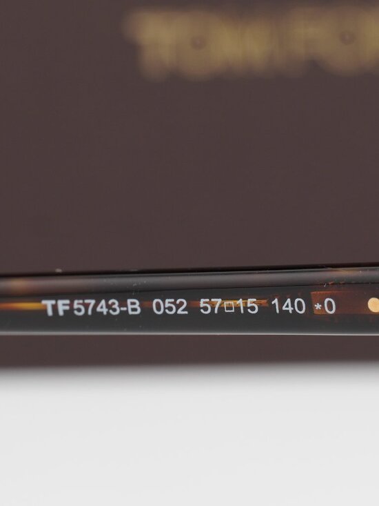Tom Ford FT5743-B 052 Cat Eye Eyeglasses 57mm – Dark Havana main image 6